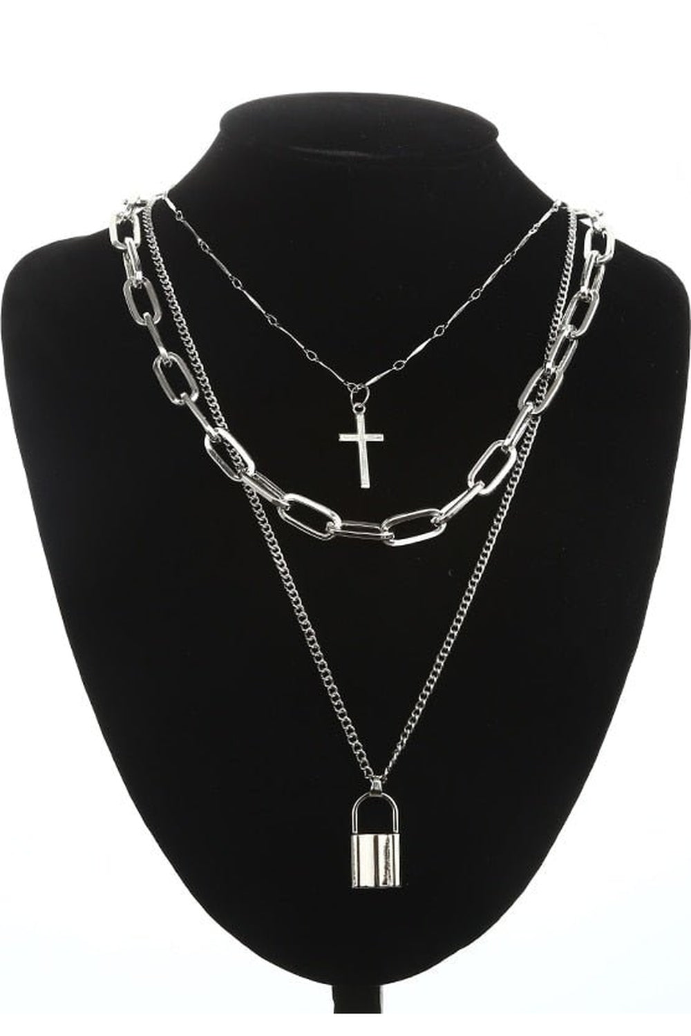 Y2k Grunge Aesthetic Cross Necklace