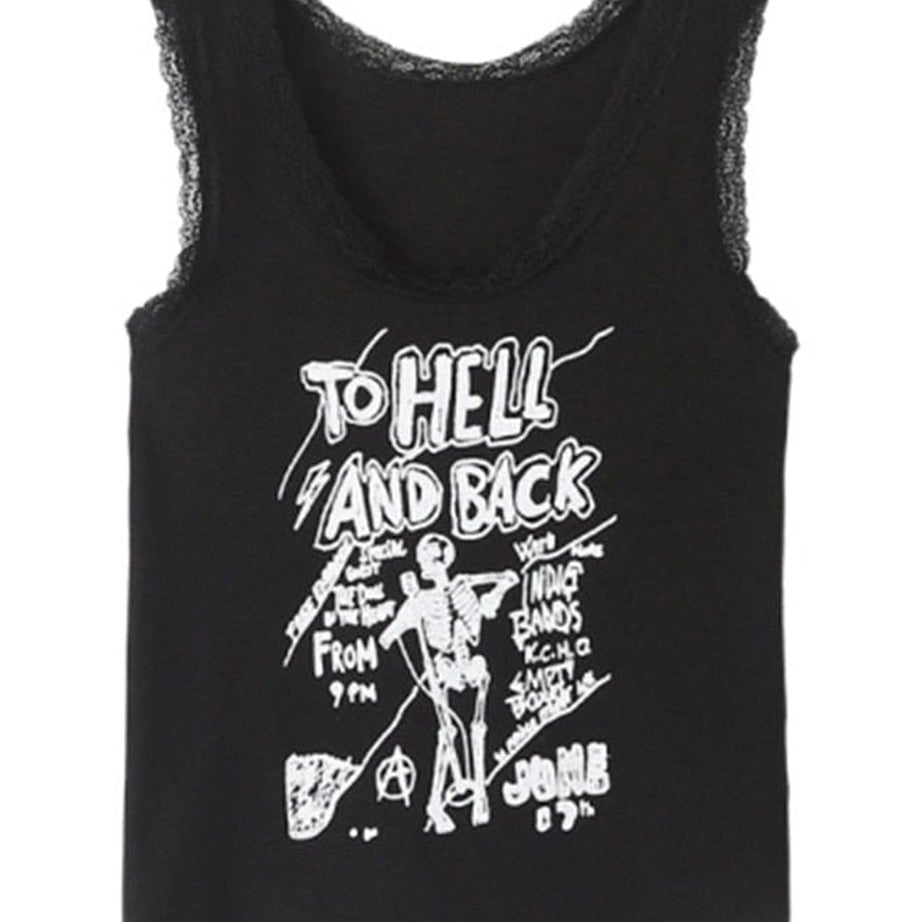 Y2k Grunge Aesthetic Lace Tank Top