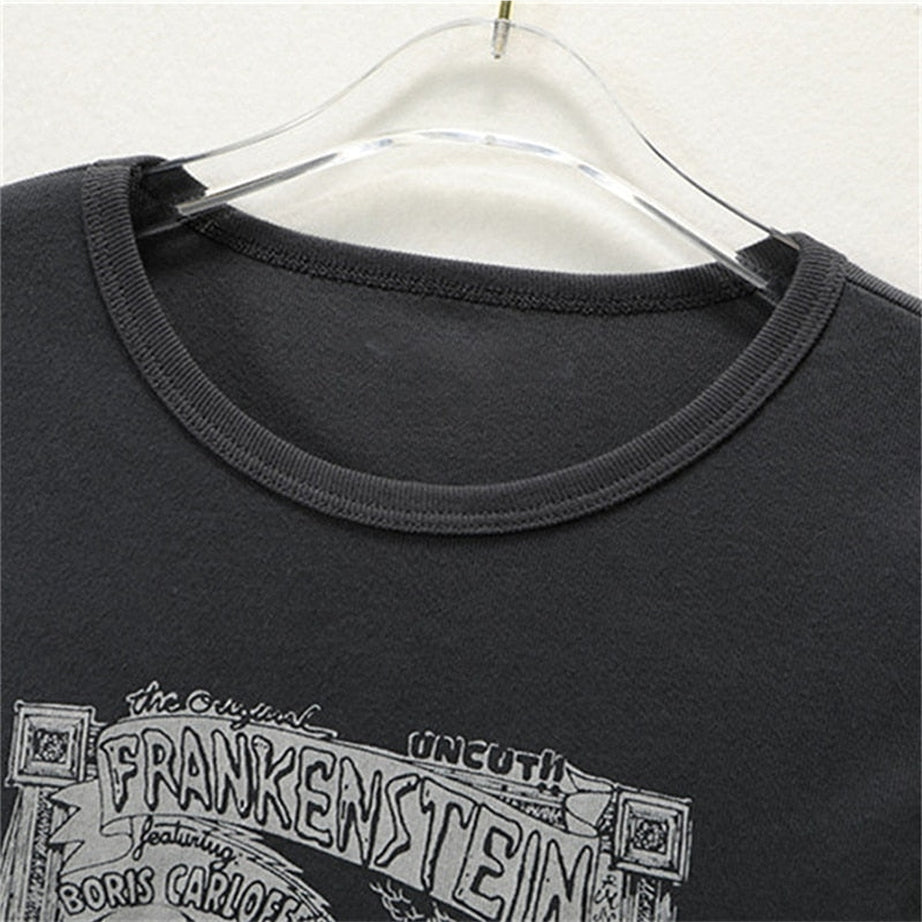 Y2k Grunge Cotton Long Sleeve T-shirt