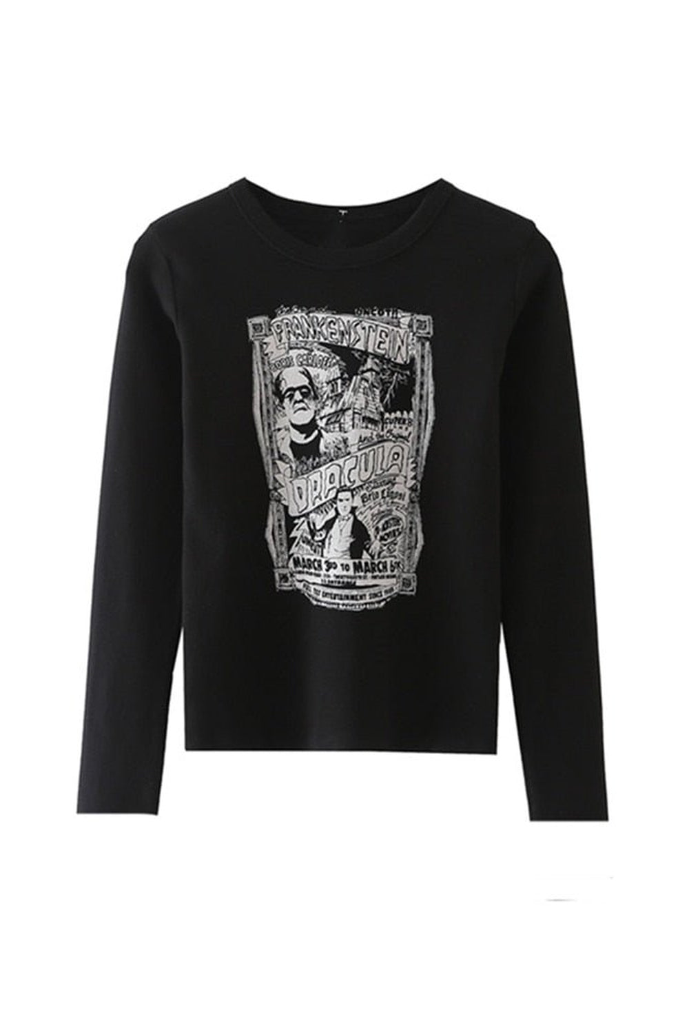 Y2k Grunge Cotton Long Sleeve T-shirt