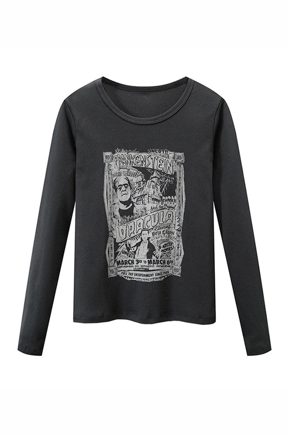 Y2k Grunge Cotton Long Sleeve T-shirt