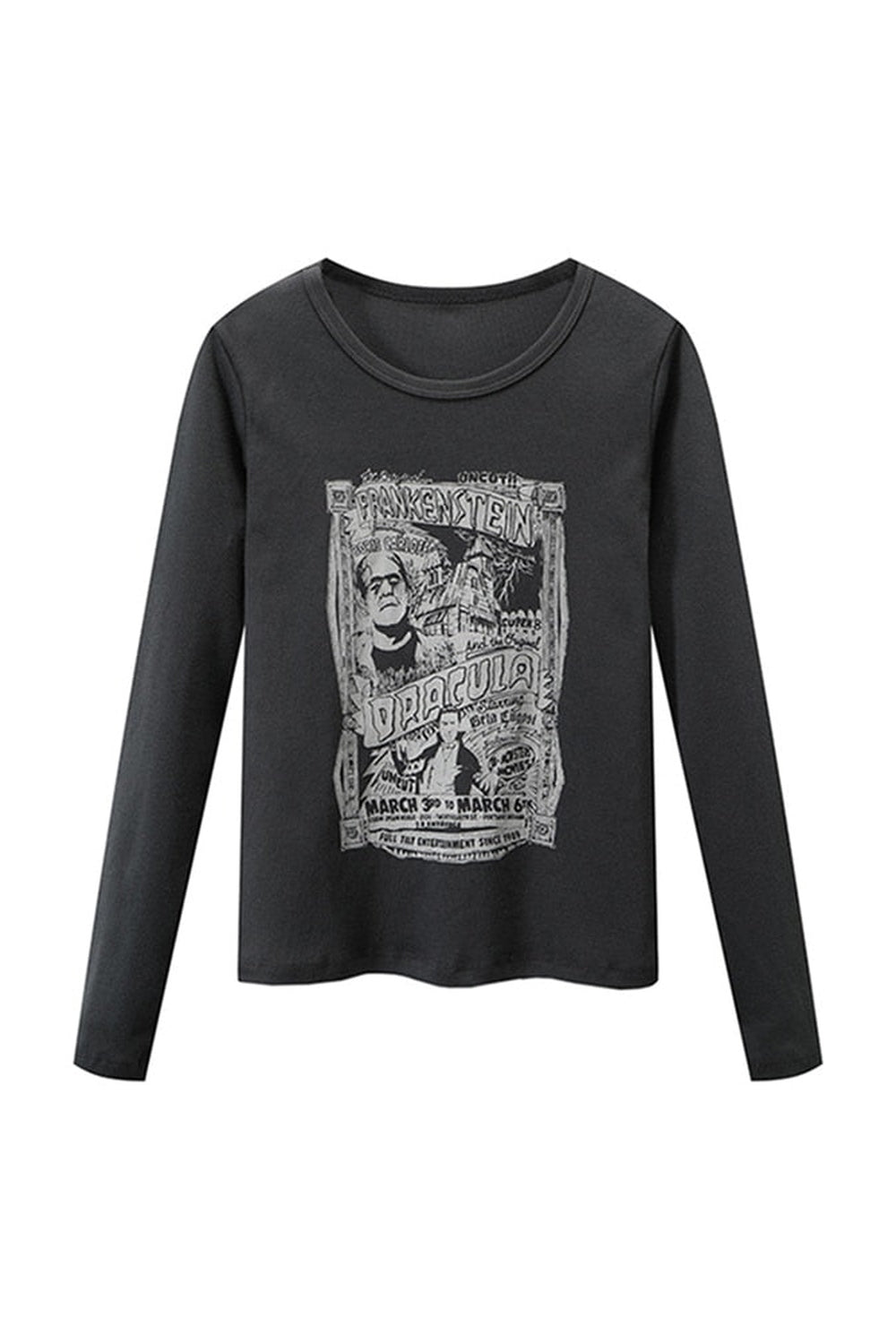 Y2k Grunge Cotton Long Sleeve T-shirt