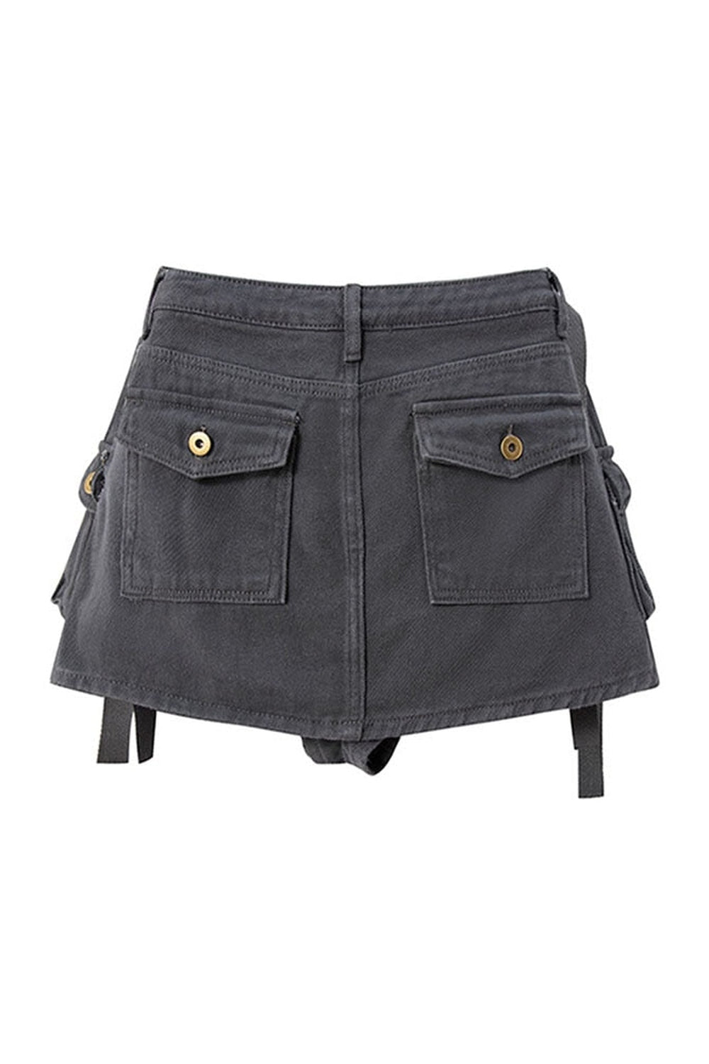 Y2k Grunge Grey Mini Skirt