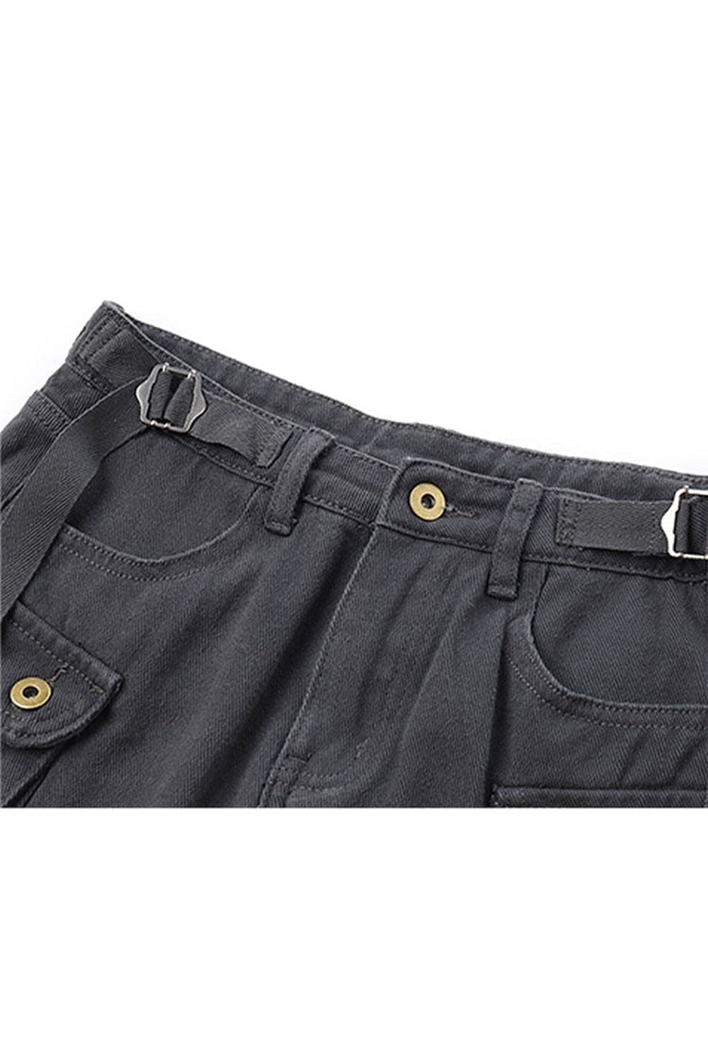 Y2k Grunge Grey Mini Skirt