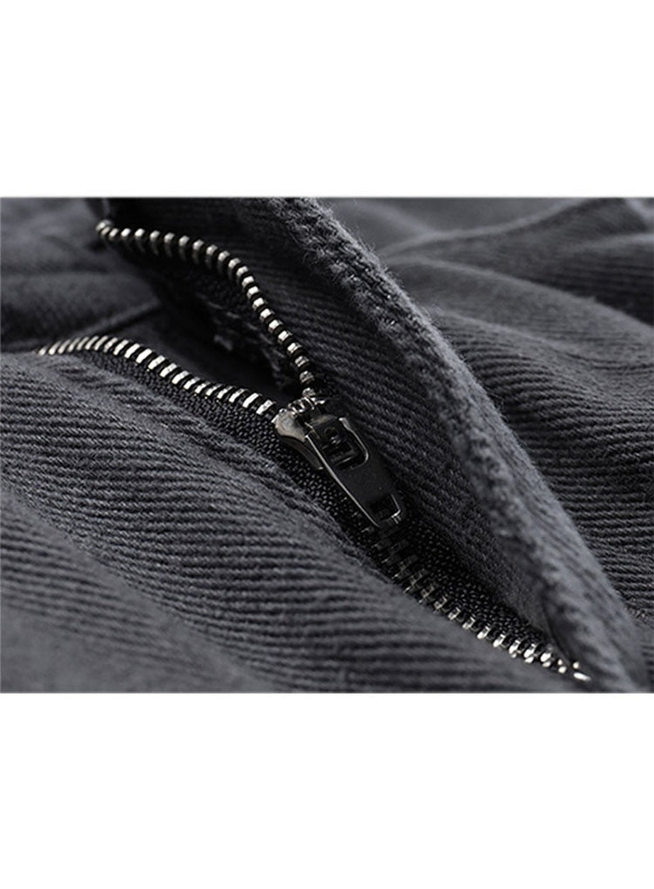 Y2k Grunge Grey Mini Skirt