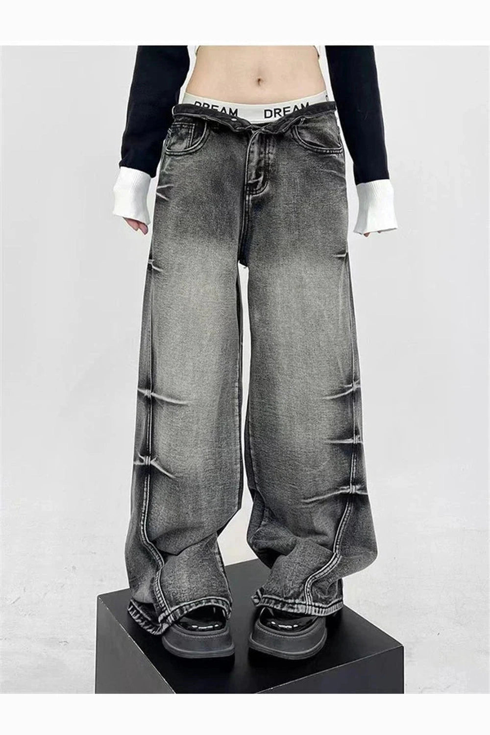 Y2k Grunge High-Waisted Baggy Pants