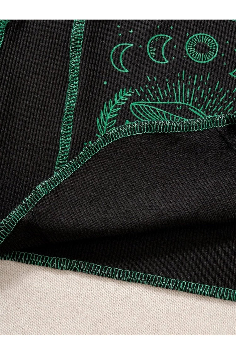 Y2k Grunge Mushrooms Crop Top