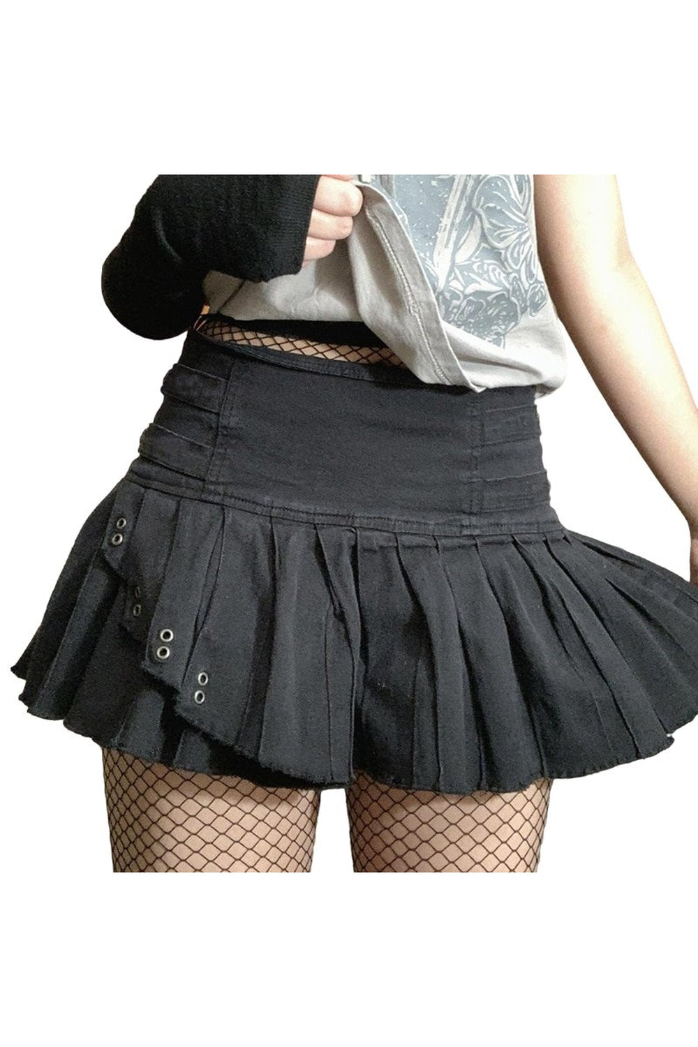 Y2k Grunge Pleated Skirt