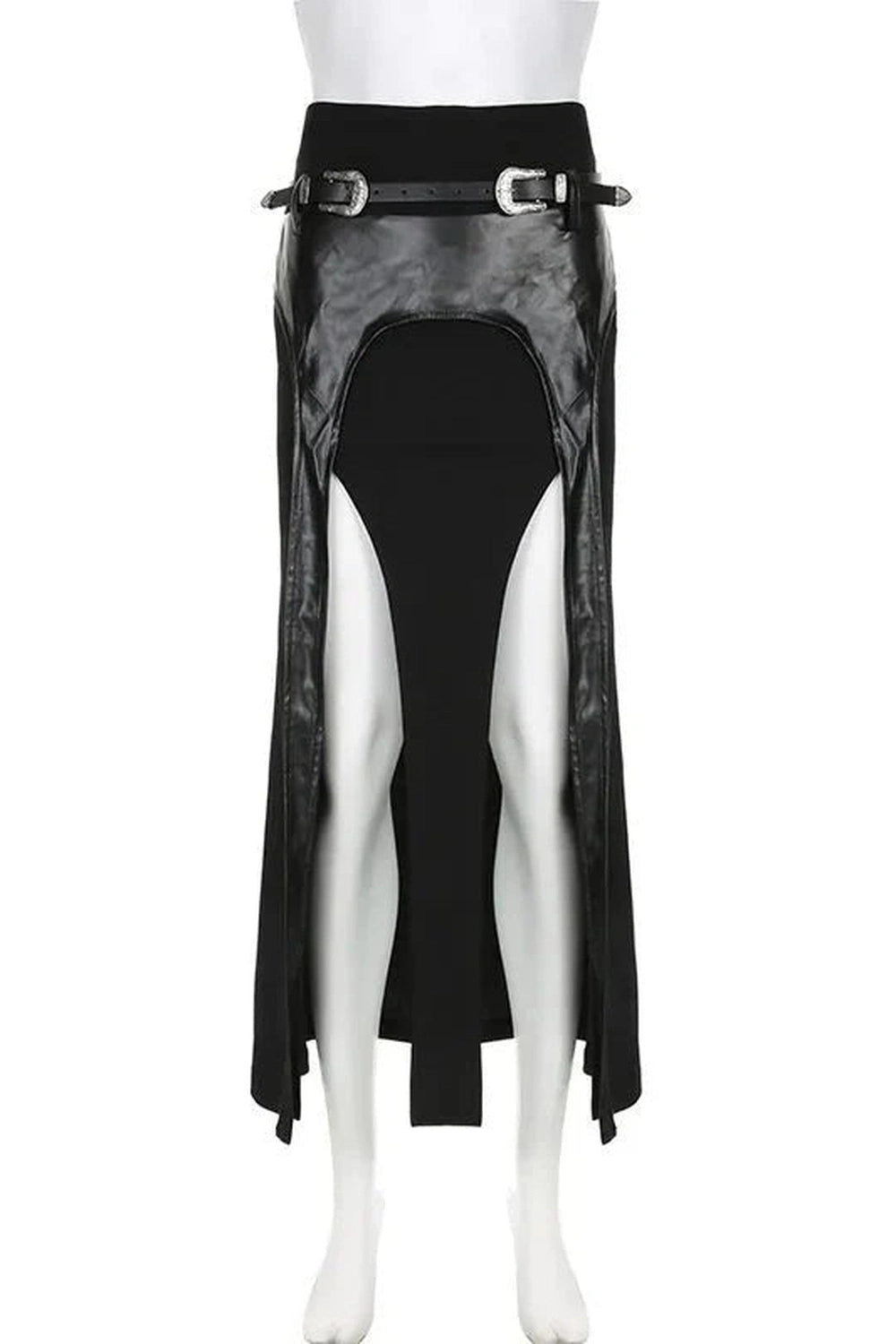 Y2k Grunge Punk Irregular Long Skirt