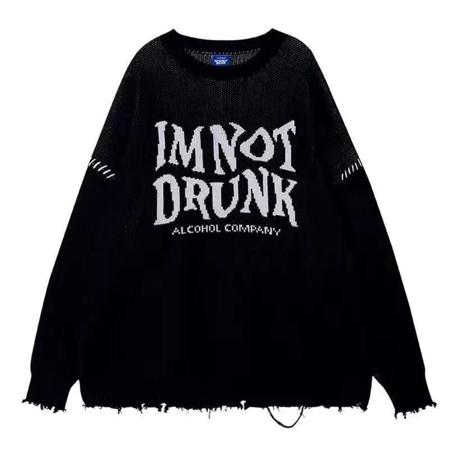 Y2k Grunge Punk Oversized Sweater