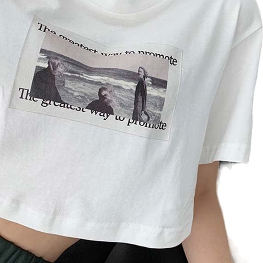 Y2k Acubi Style Cotton Crop Top