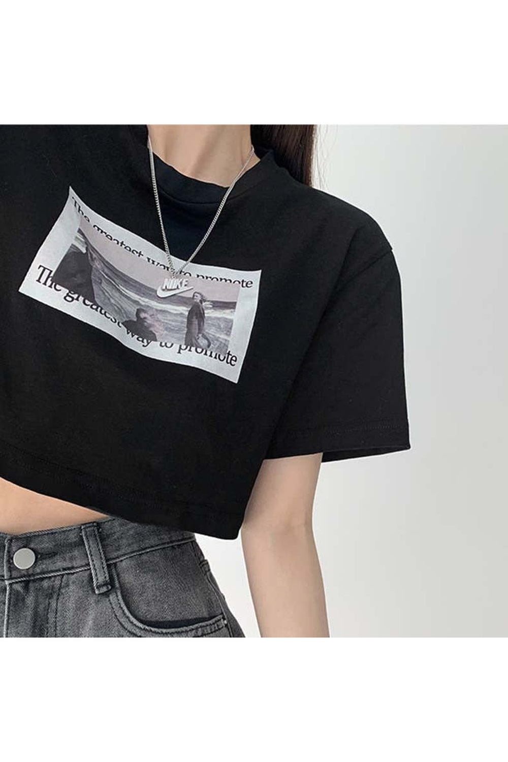 Y2k Acubi Style Cotton Crop Top