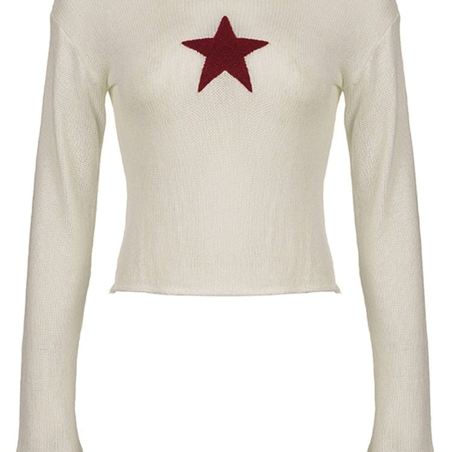 Y2k Acubi Style Star Sweaters