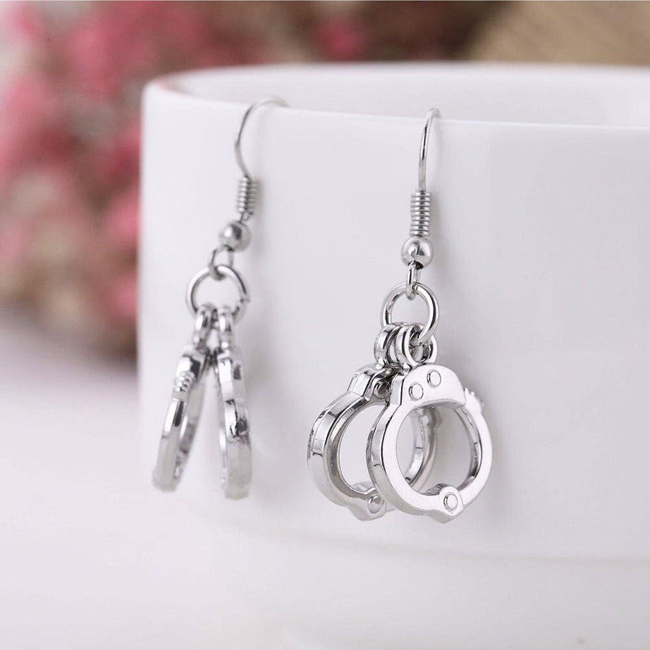Y2k Handcuffs Ethnic Party Earrings