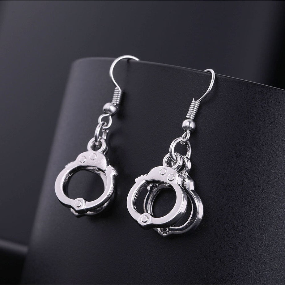 Y2k Handcuffs Ethnic Party Earrings