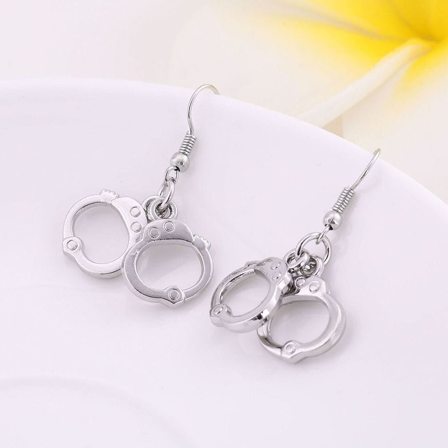 Y2k Handcuffs Ethnic Party Earrings