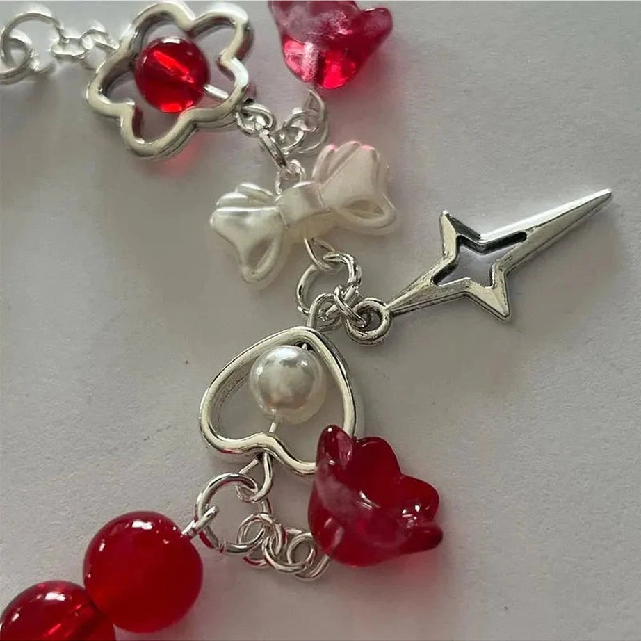 Y2k Handmade Retro Lily Bracelet