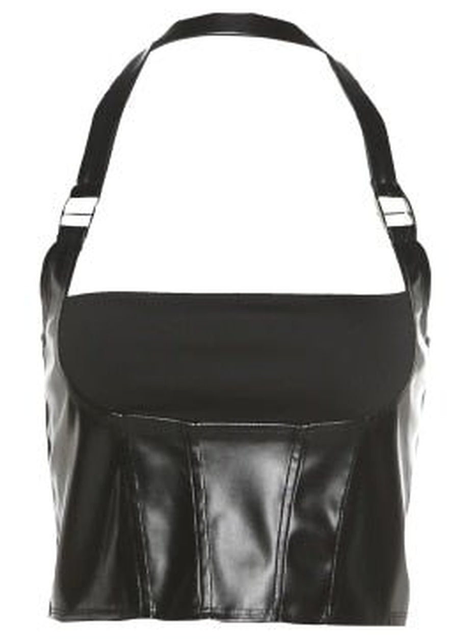 Y2k Hanging Neck Sexy Black Top