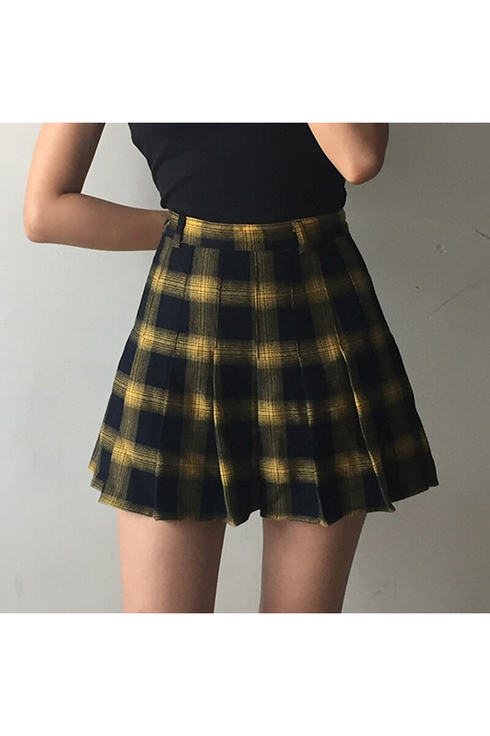 Y2k Harajuku Fashion Cute Plaid Skirt