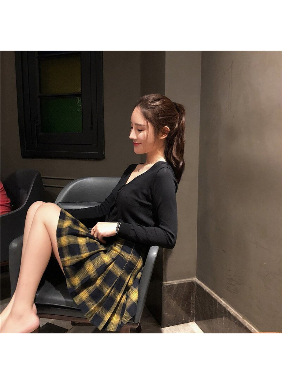 Y2k Harajuku Fashion Cute Plaid Skirt