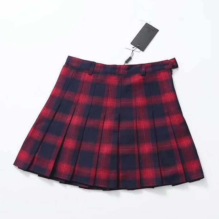 Y2k Harajuku Fashion Cute Plaid Skirt