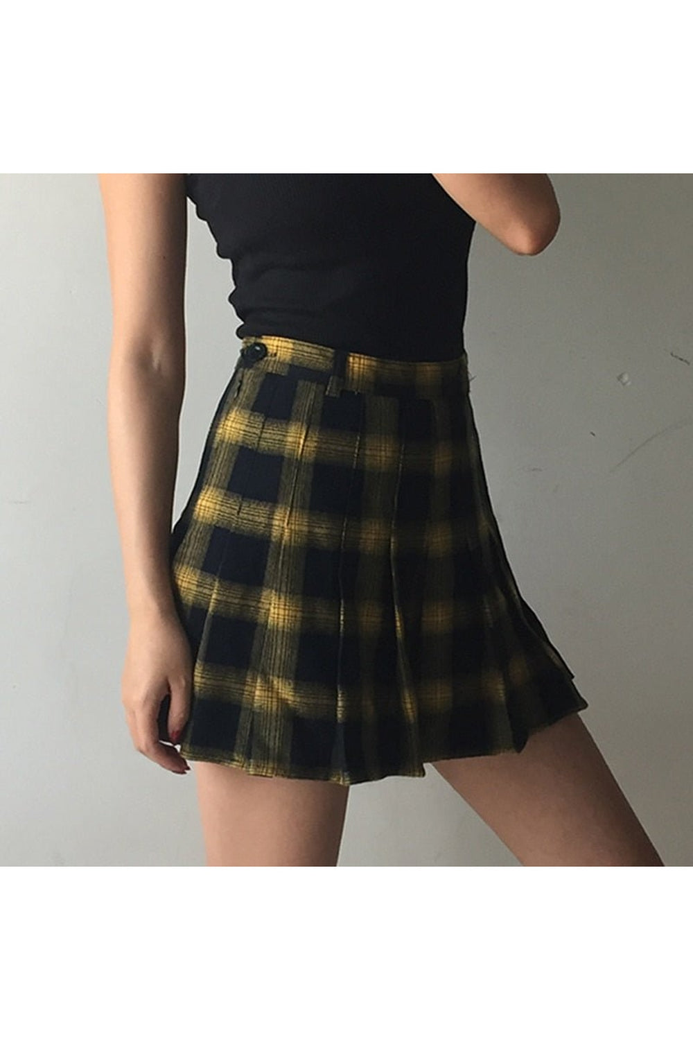Y2k Harajuku Fashion Cute Plaid Skirt