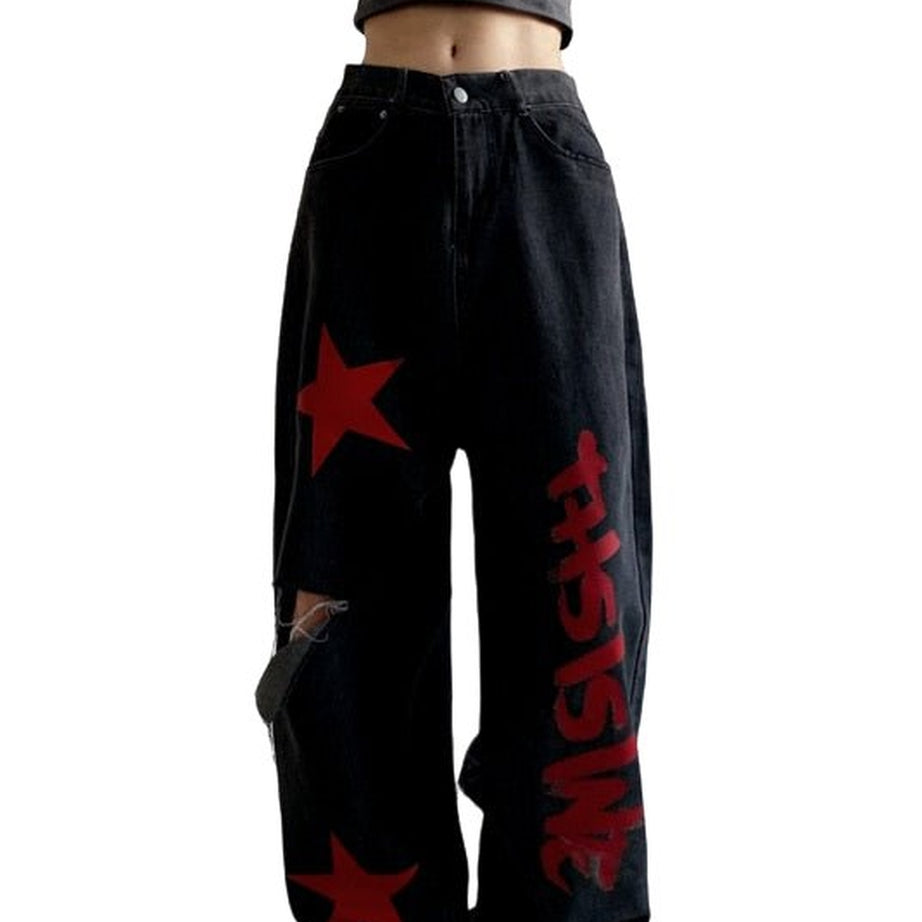 Y2k Harajuku High Waist Jeans