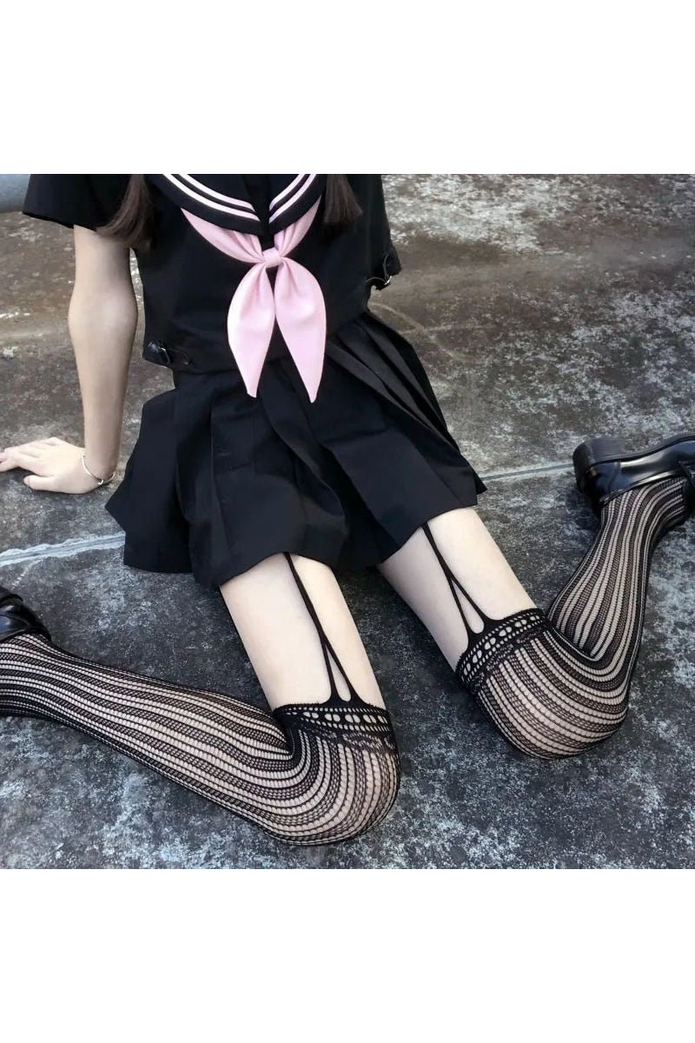 Y2k Harajuku Hollow out Fishnet Tights