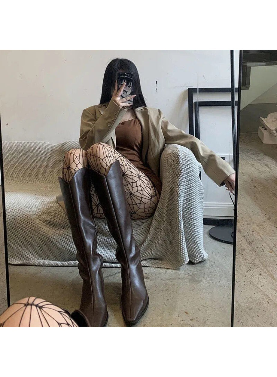 Y2k Harajuku Hollow out Fishnet Tights