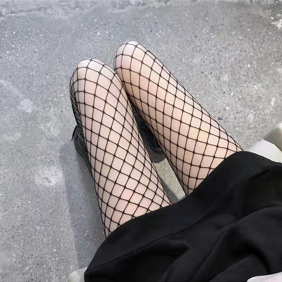 Y2k Harajuku Hollow out Fishnet Tights