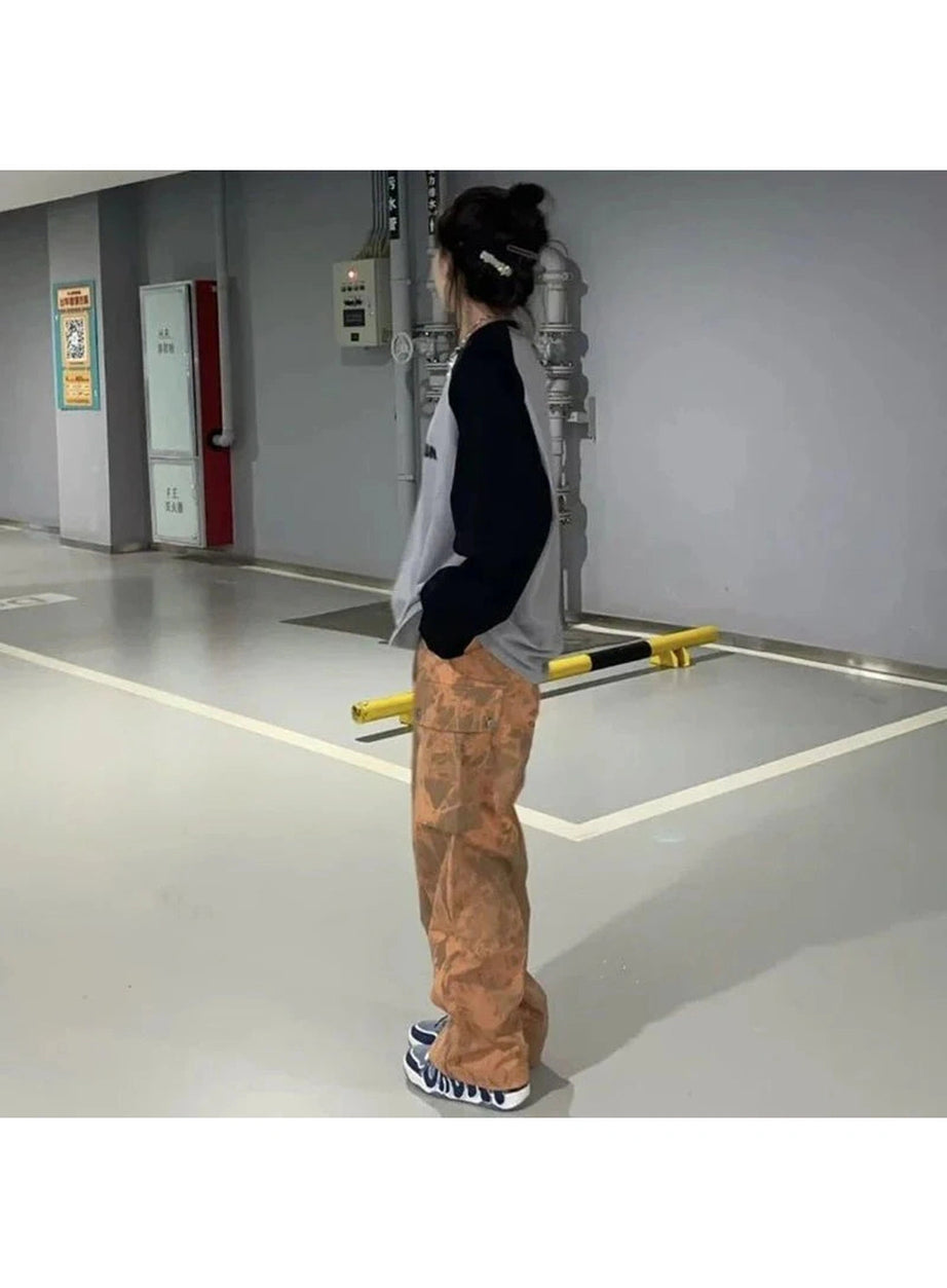 Y2k Acubi Letter Print Oversize Sweatshirt