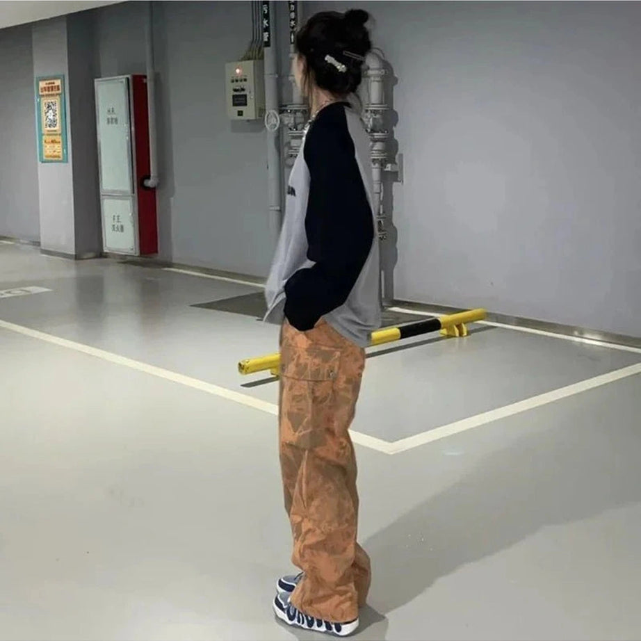 Y2k Acubi Letter Print Oversize Sweatshirt