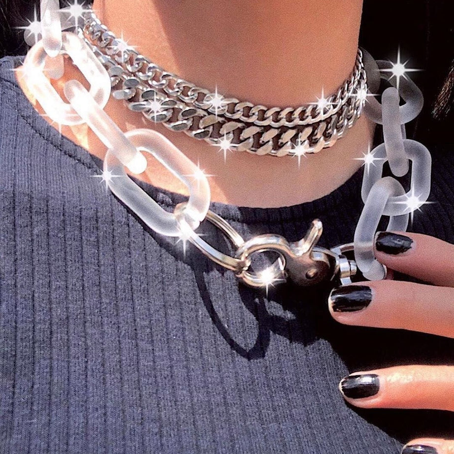 Y2k Harajuku Resin Necklace