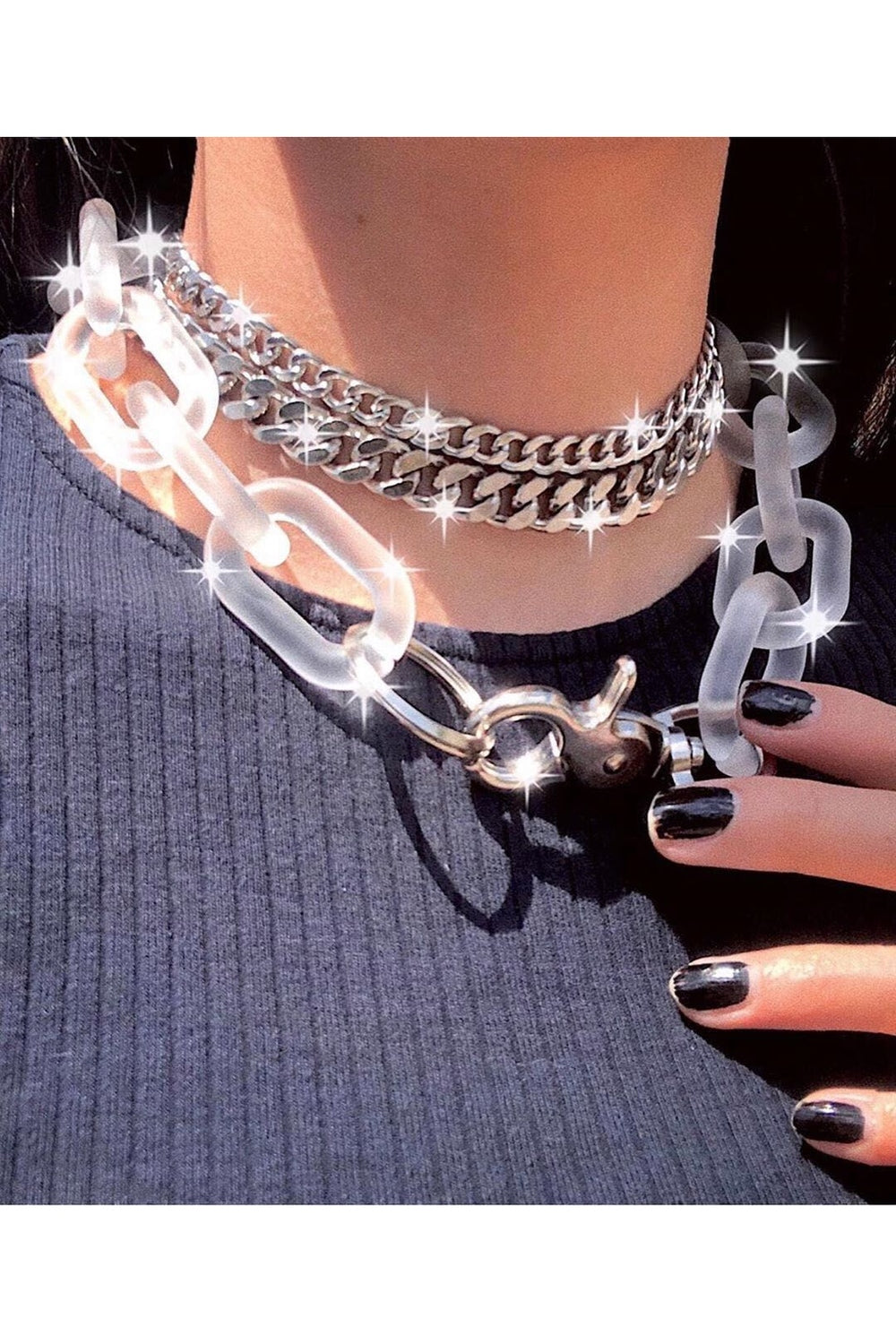 Y2k Harajuku Resin Necklace