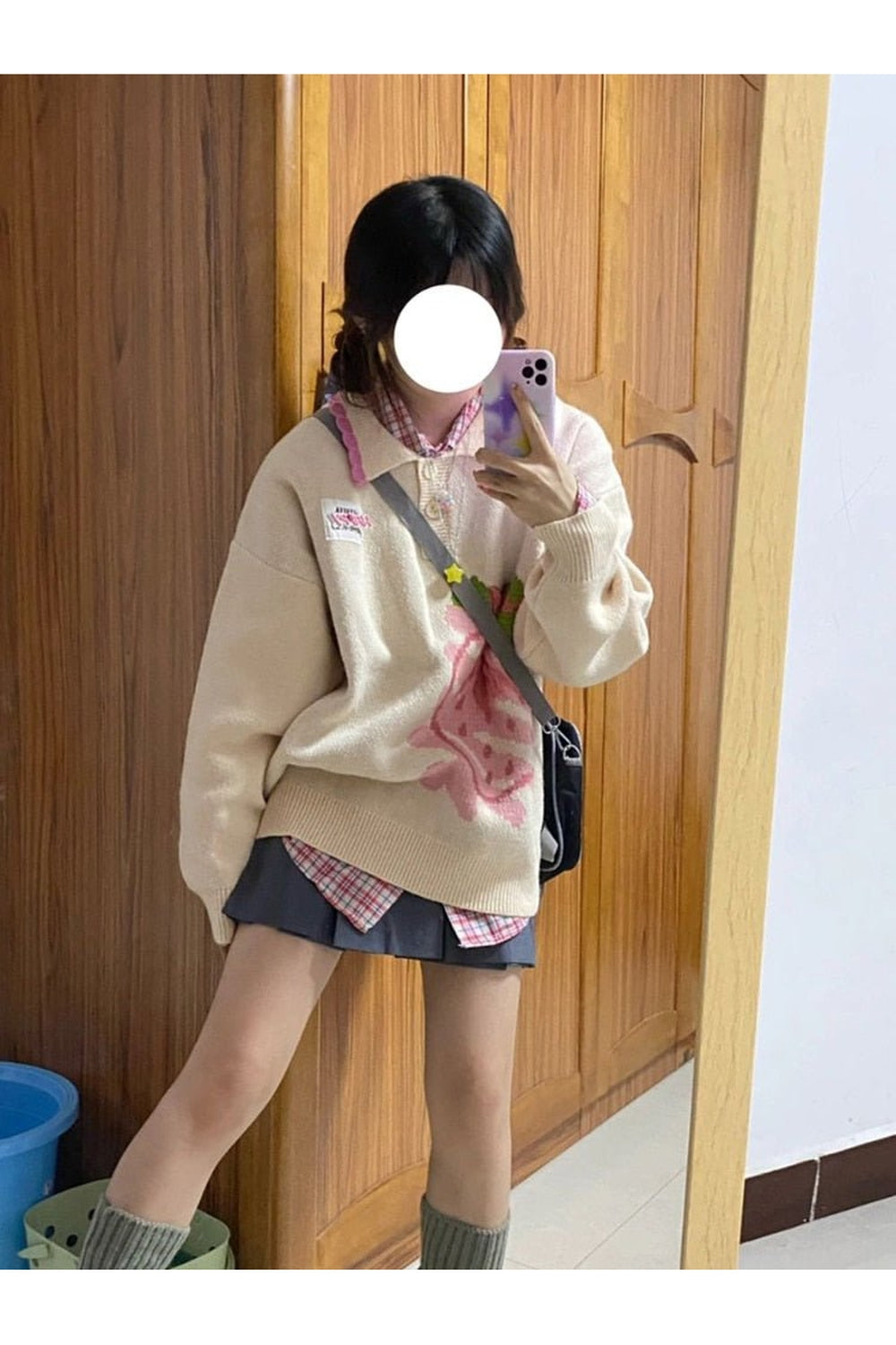 Y2k Harajuku Strawberry Knit Sweater