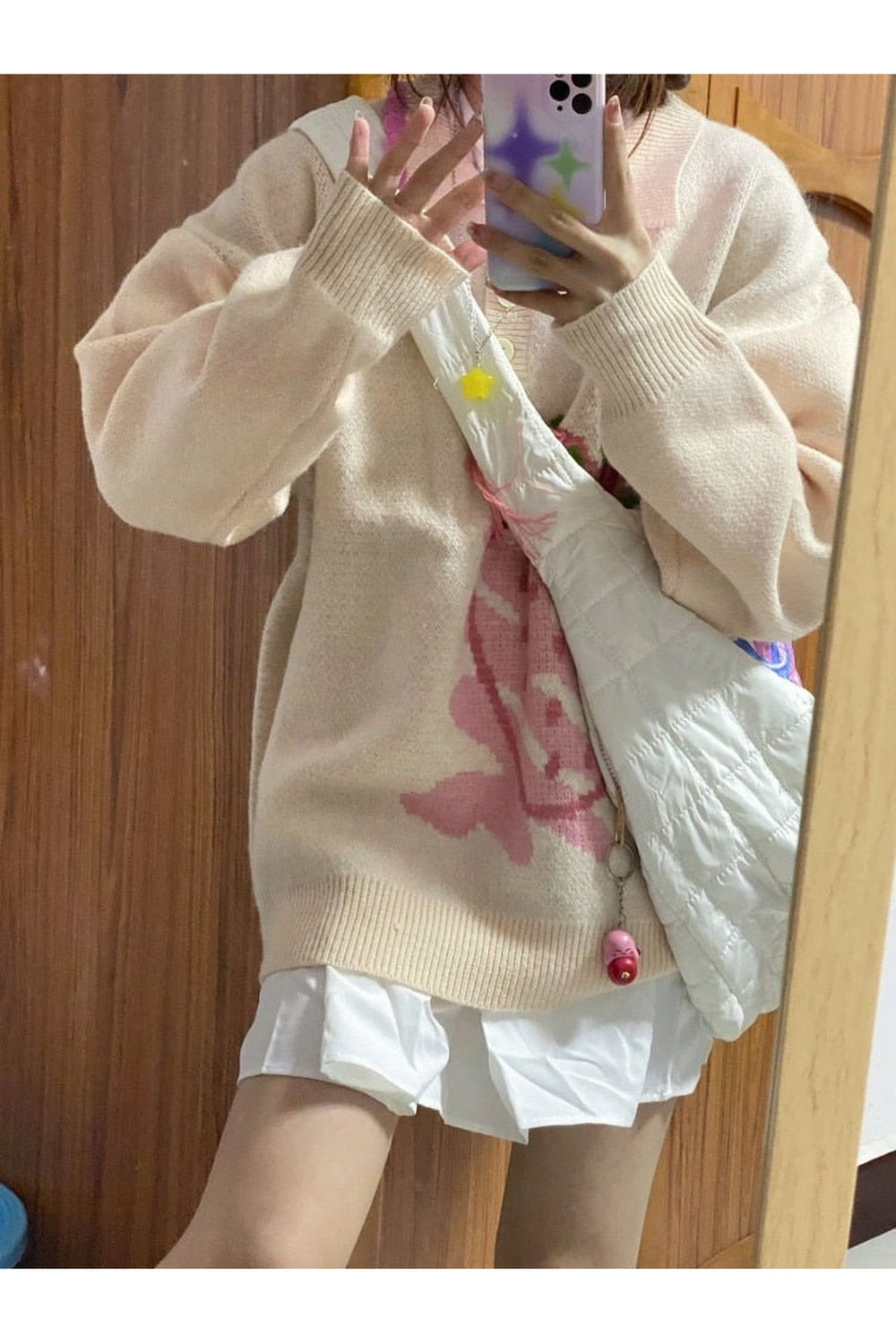 Y2k Harajuku Strawberry Knit Sweater