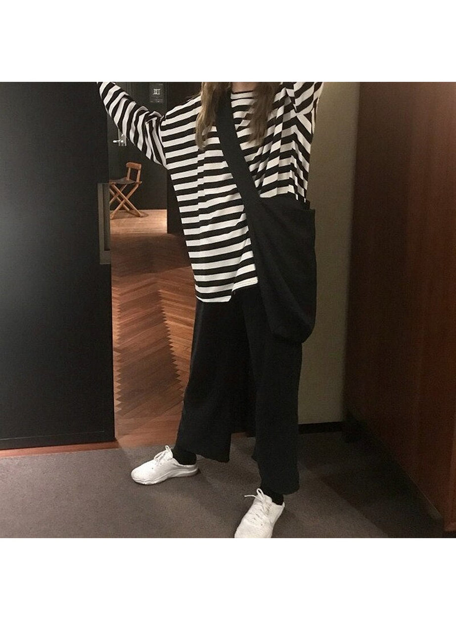 Y2k Harajuku Striped T-shirt