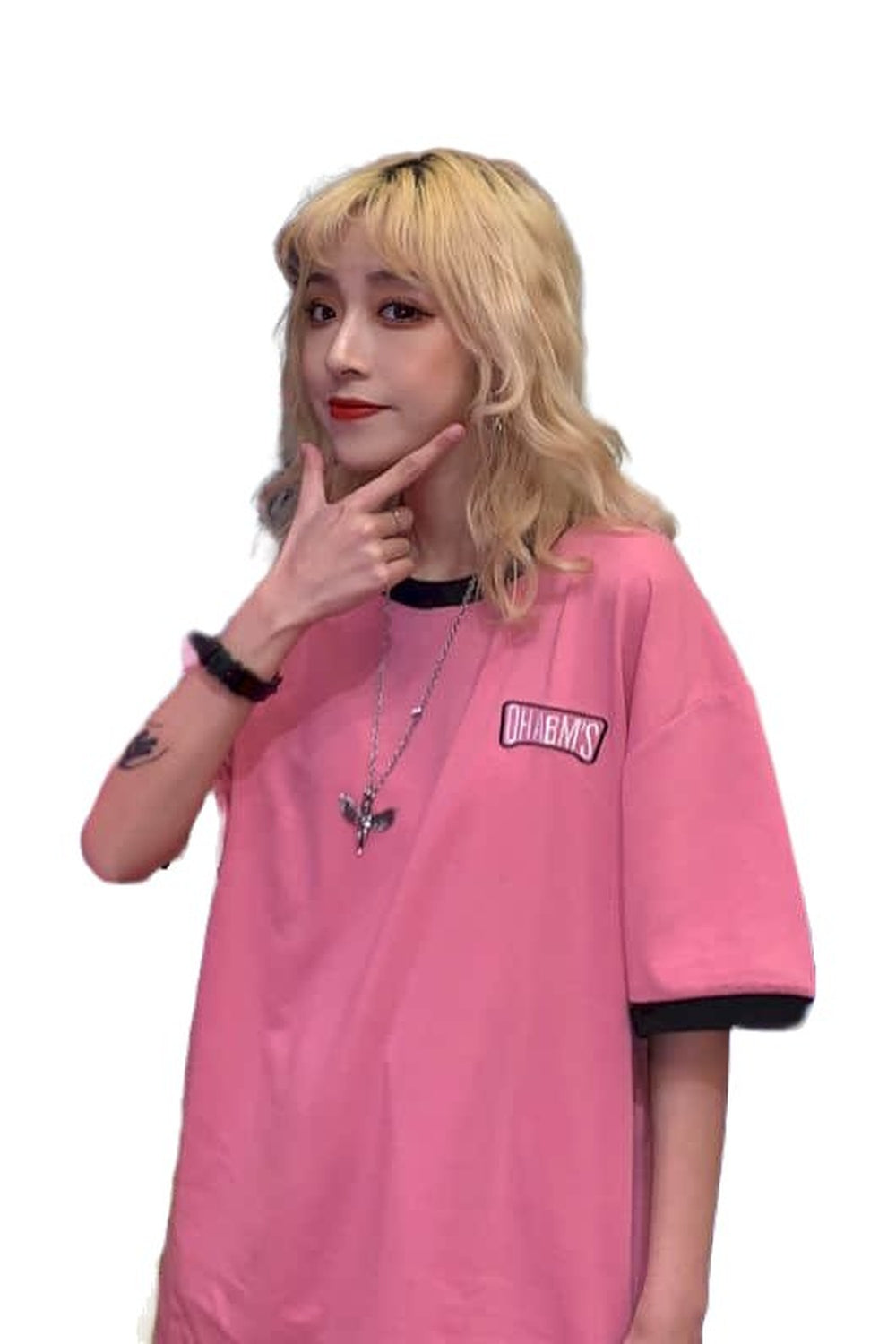 Y2k Harajuku Style Pink T-shirt