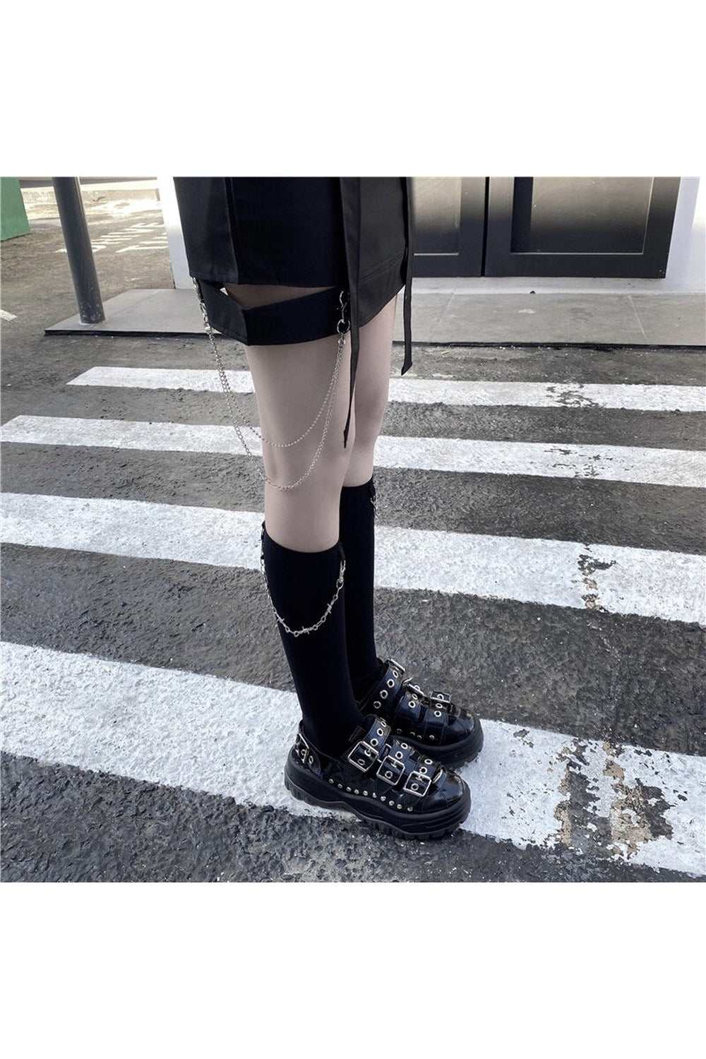 Y2k Harajuku Thin Mid Calf Socks