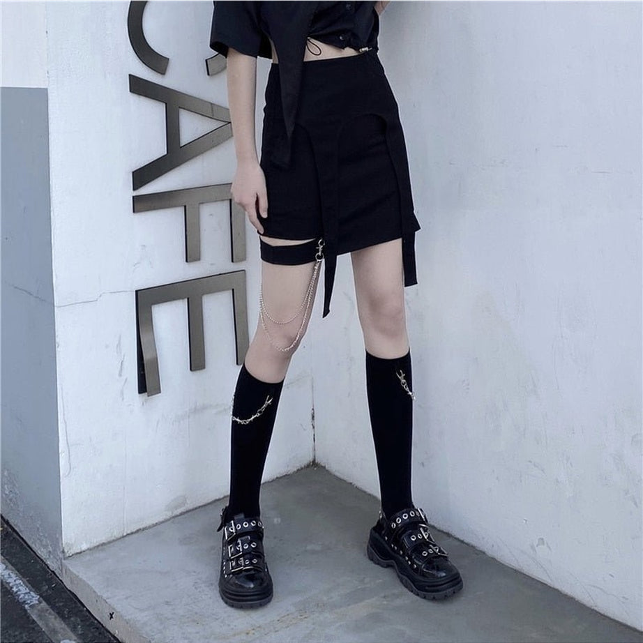 Y2k Harajuku Thin Mid Calf Socks