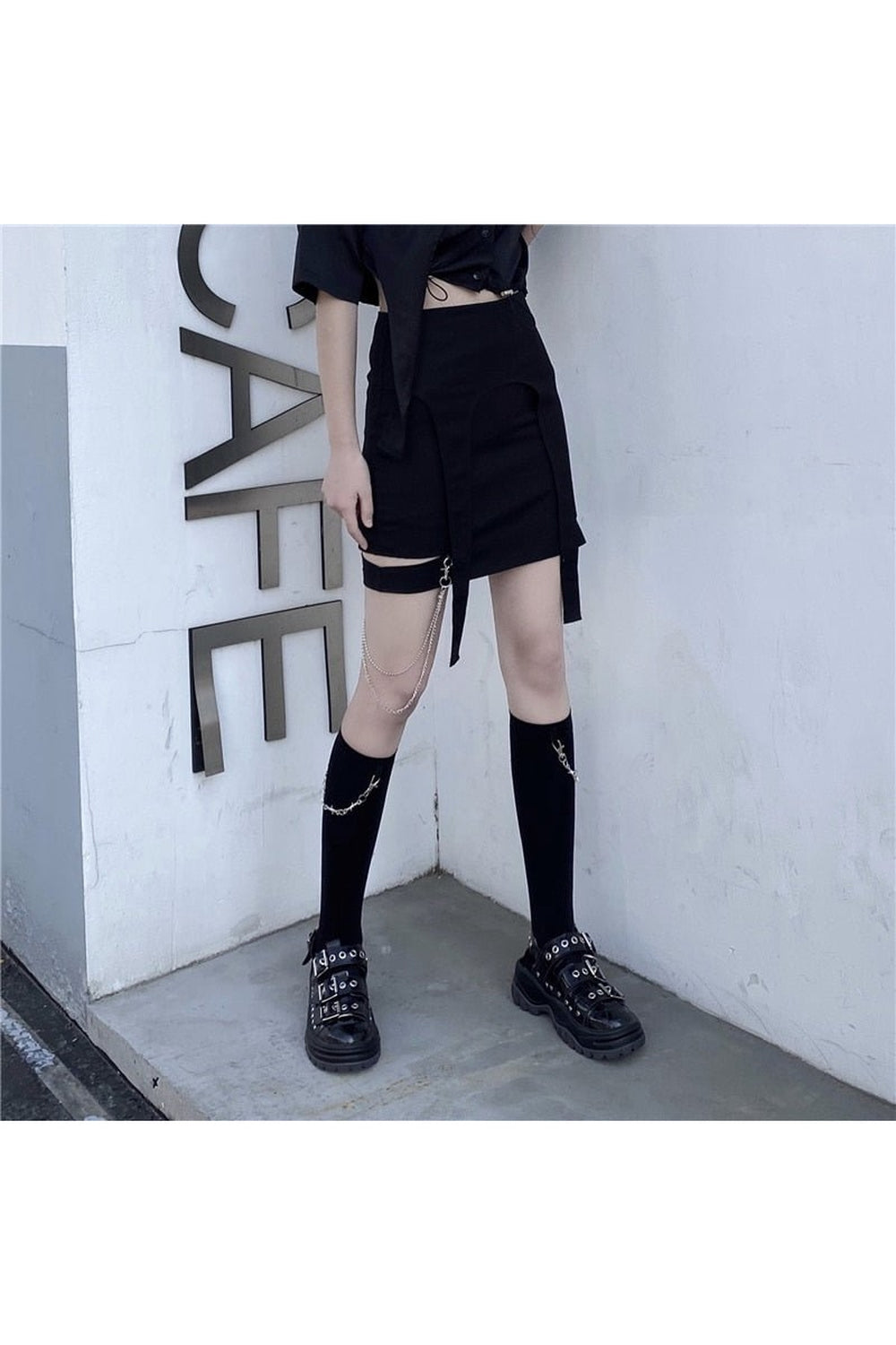 Y2k Harajuku Thin Mid Calf Socks