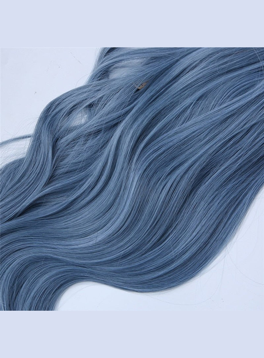 Y2k Haze Blue Long Wig