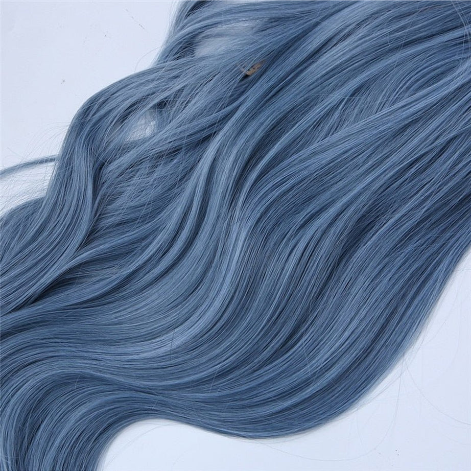 Y2k Haze Blue Long Wig