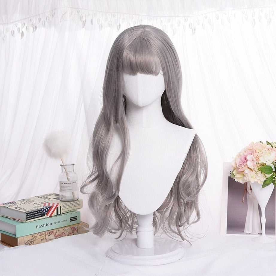 Y2k Haze Blue Long Wig