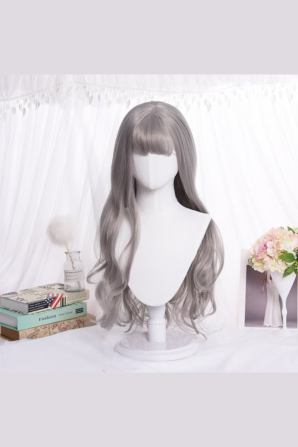 Y2k Haze Blue Long Wig
