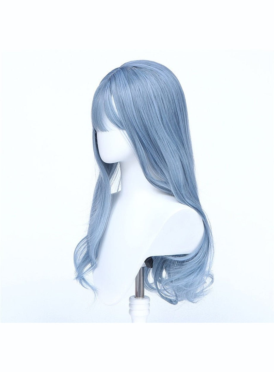 Y2k Haze Blue Long Wig