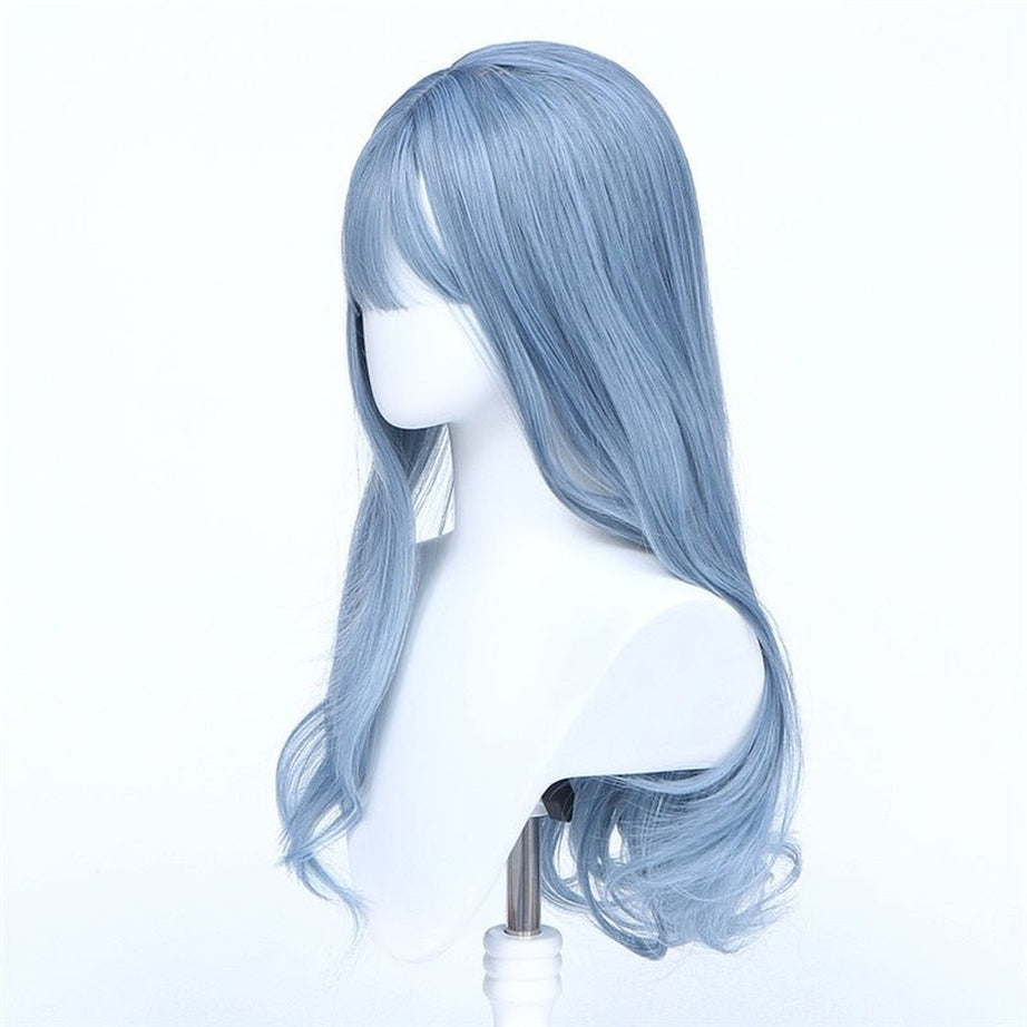 Y2k Haze Blue Long Wig