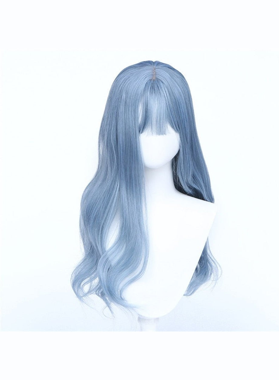 Y2k Haze Blue Long Wig