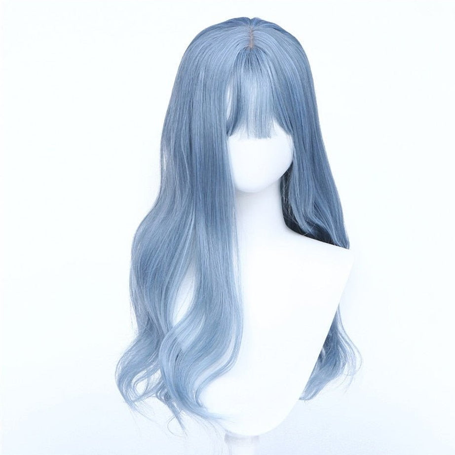 Y2k Haze Blue Long Wig