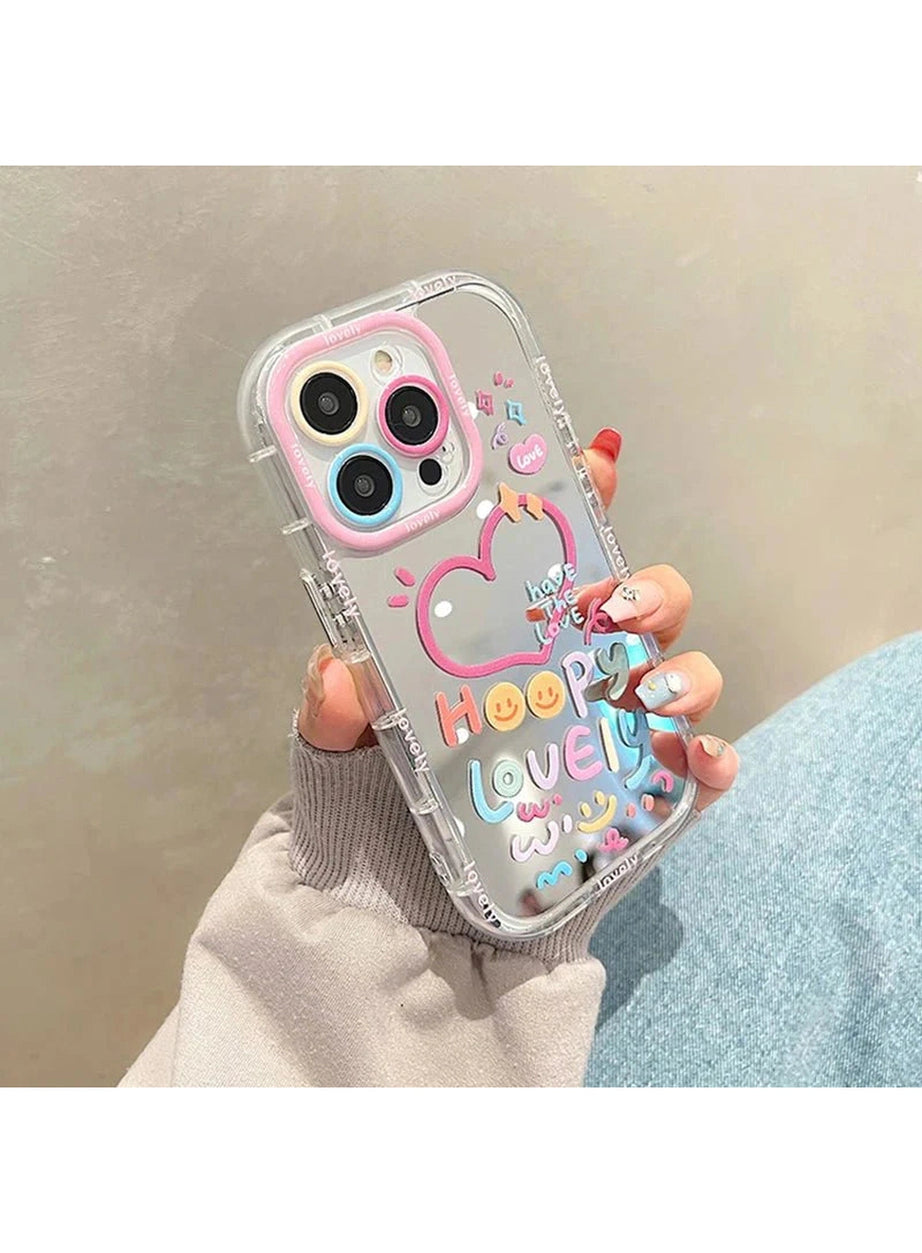 Y2k Heart Mirror Phone Case